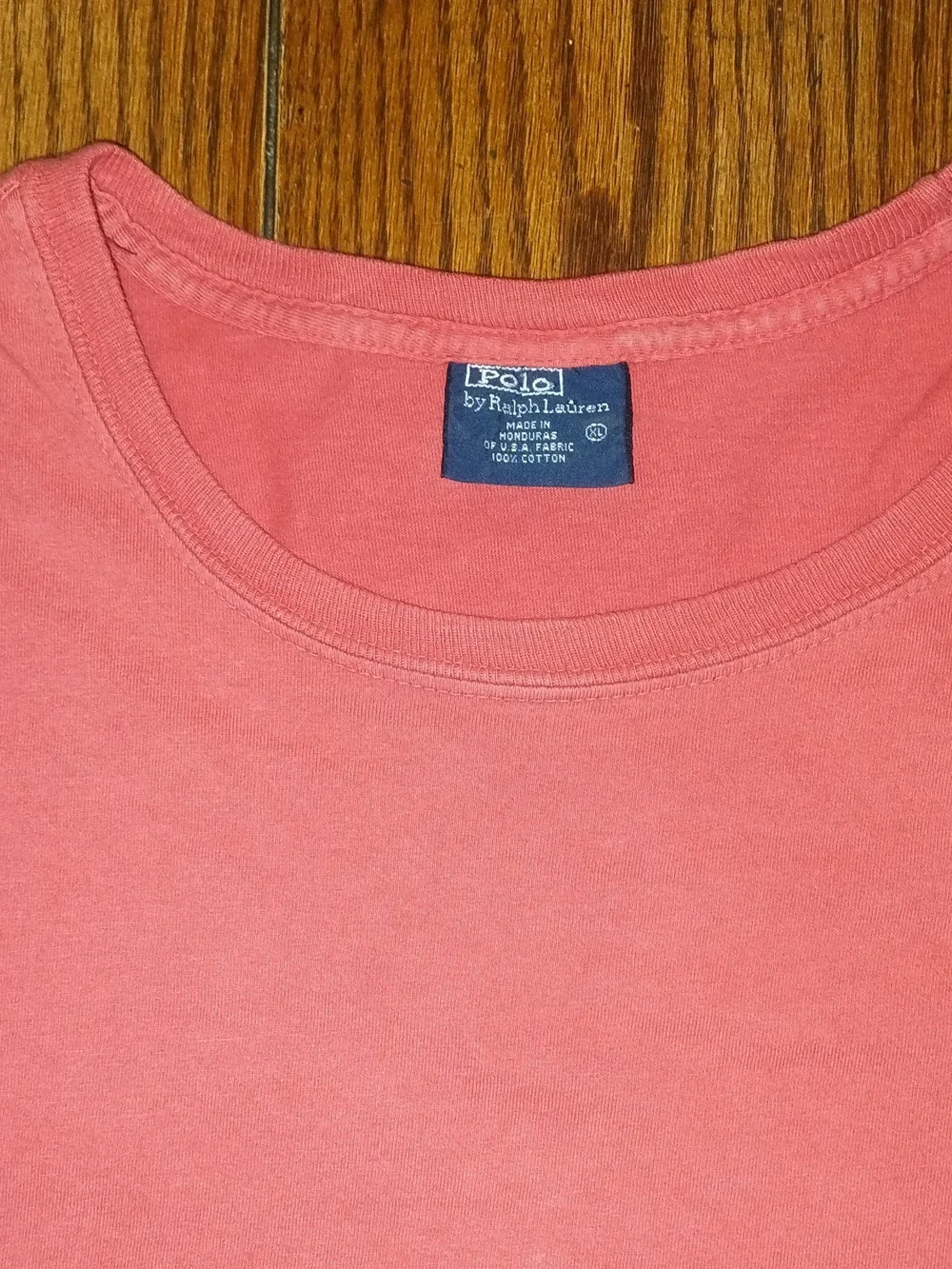 Polo by Ralph Lauren Men's XL Crew Neck T-Shirt in Coral